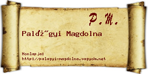 Palágyi Magdolna névjegykártya