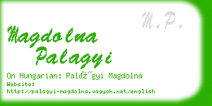 magdolna palagyi business card